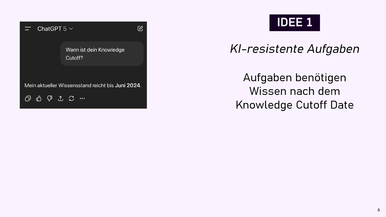 ChatGPT interface with question about knowledge cutoff, answer: up to June 2024
